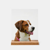 Custom Dog Name Photo Memorial Portrait Acryl Bord (Voorkant)