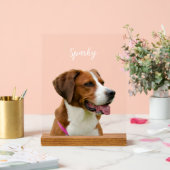 Custom Dog Name Photo Memorial Portrait Acryl Bord (Huwelijk)