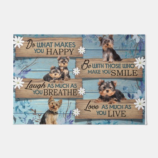 Custom Dog Names Doormat, Funny Dogs Mat (Voorkant)