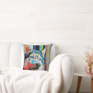 Custom Dog Painting - Gift for Husky Lovers Kussen