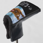Custom Dog Photo Best Dog Dad van Par Golfheadcover (3/4 voorkant)