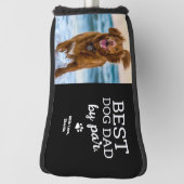 Custom Dog Photo Best Dog Dad van Par Golfheadcover (Draai 90)
