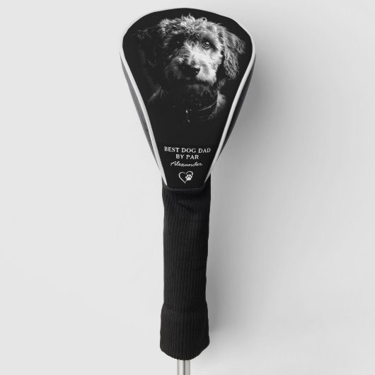 Custom Dog Photo Best Doodle Dad By Par  Golfheadcover (Voorkant)
