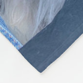 Custom Dog Photo Blanket with Pet's Name Fleece Deken (Hoek)