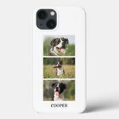 Custom Dog Photo Collage Monogram Personalized Case-Mate iPhone Case (Achterkant)