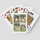 Custom Dog Photo Collage Pokerkaarten (Achterkant)