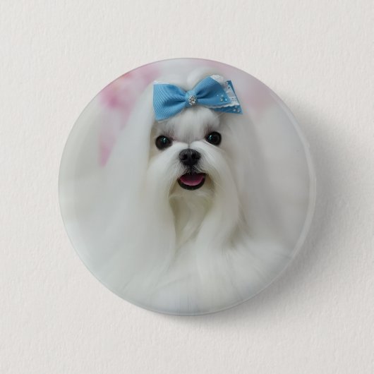 Custom Dog Photo | Cute Fur Baby Personalized  Ronde Button 5,7 Cm (Voorkant)