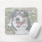 Custom Dog Photo Cute Pet 2026 Calendar Magnet Muismat (Met muis)