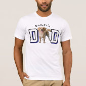 Custom Dog Photo Dad Shirt - Gepersonaliseerd T-sh (Voorkant)