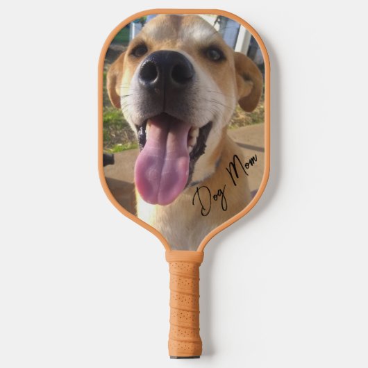 Custom Dog Photo Dog Mam Pickleball Paddle (Voorkant)