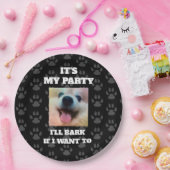 Custom Dog Photo Funny Birthday Party Paper Bord (Feest)