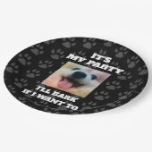 Custom Dog Photo Funny Birthday Party Paper Bord (Gekanteld)
