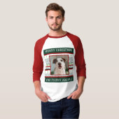 Custom Dog Photo Lelijke Kerst Shirt Funny (Voorkant volledig)