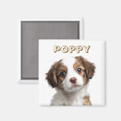 Custom Dog Photo Magnet - Persoonlijke naam (Voorkant / Achterkant)