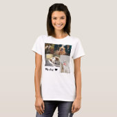 Custom Dog Photo Memorial Photo T-Shirt (Voorkant volledig)