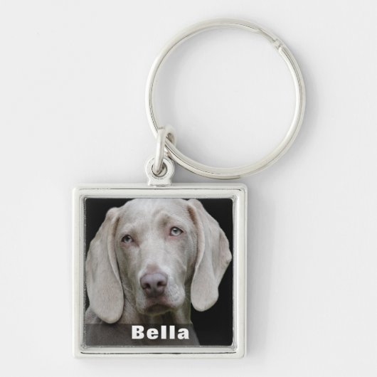 Custom Dog Photo Memorial Sleutelhanger (Voorkant)