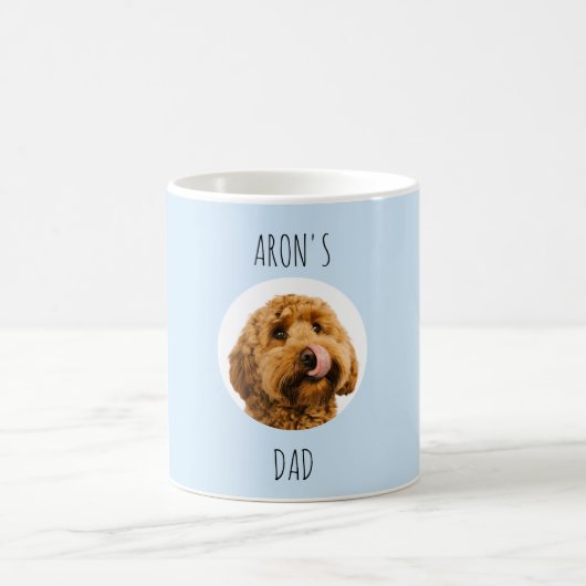 Custom Dog Photo Mok | Gepersonaliseerde Pet Dad G (Center)