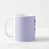 Custom Dog Photo Mok – Misty Lila met Pet Name (Links)