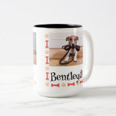 Custom Dog Photo Mok Pet Gift voor Hondenliefhebbe (Voorkant rechts)