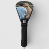 Custom Dog Photo Monogrammed Personalized Driver Golfheadcover (Voorkant)