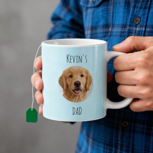 Custom Dog Photo Mug | Personalized Pet Dad Gift Koffiemok