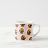 Custom Dog Photo Pattern– Cute Valentine Pet  Espresso Kop (Rechts)