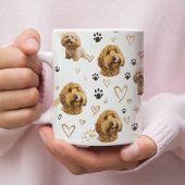 Custom Dog Photo Pattern Koffiemok