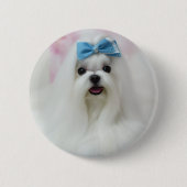 Custom Dog Photo | Personalized Pet Button Pin  (Voorkant)