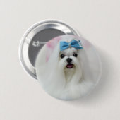 Custom Dog Photo | Personalized Pet Button Pin  (Voorkant /achterkant)