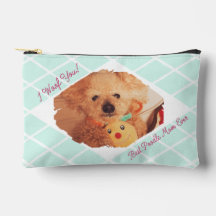 Custom Dog Photo Pouch | Best Poodle Mom Ever Gift