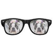 Custom Dog Photo Retro Zonnebril (Voorkant)