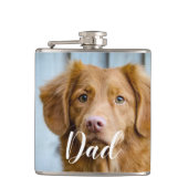 Custom Dog Photo - Schattige Dog Dad Flask Heupfles (Voorkant)
