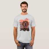 Custom Dog Photo T-Shirt – Personalized Pet Name T (Voorkant volledig)