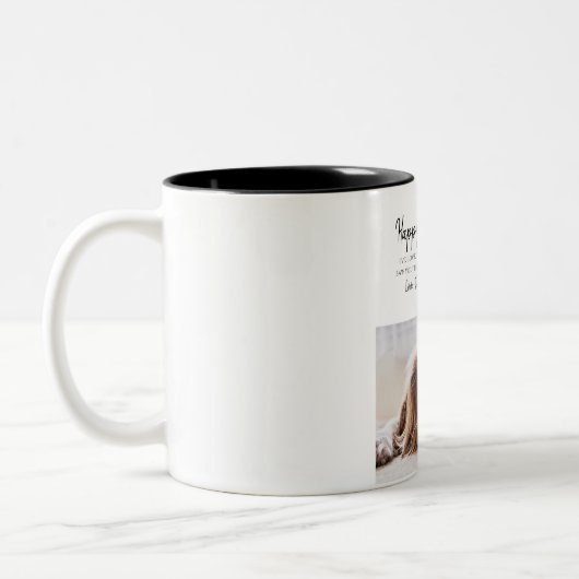 Custom Dog Photo Vaderdag Mok van Rescue Dog (Links)