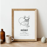 Custom Dog Portrait French Bulldog Line Art Poster<br><div class="desc">Dit aangepaste Franse Bulldog line art poster is de perfecte manier om je liefde te shows voor je favoriete vriend. Het poster is aanpasbaar, zodat u de naam van uw hond kunt toevoegen die op het kunstwerk moet worden vermeld. Deze afdruk is de perfecte aanvulling op je home décor of...</div>