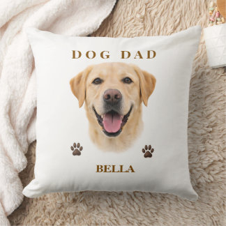 Custom Dog Portrait Gift for Him | Personalized Kussen