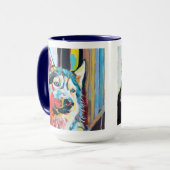 Custom Dog Portrait Painting - Forever Loved Pet Mok (Voorkant links)