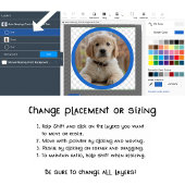 Custom Dog Puppy Foto Kleurrijke Lente Bloemen Tote Bag