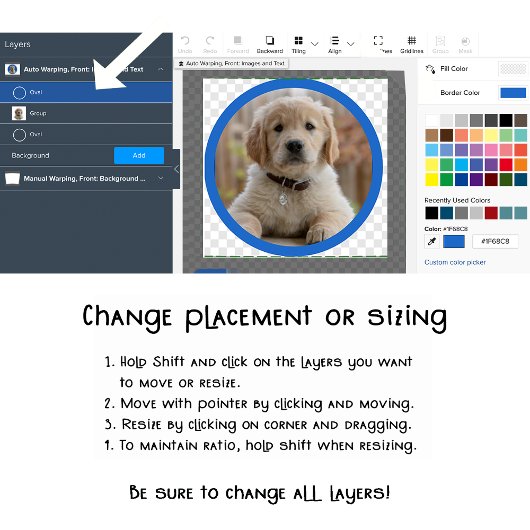 Custom Dog Puppy Foto Kleurrijke Lente Bloemen Tote Bag