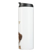 Custom Dog Thermal Tumbler - Persoonlijke naam Thermosbeker (Geroteerd rechts)