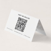 Custom Dog Trainer QR Code Gevouwen Visitekaartje (Achterkant)