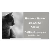 Custom Dog Walker, Pet Sitting Business Service Magnetisch Visitekaartje (Voorkant)