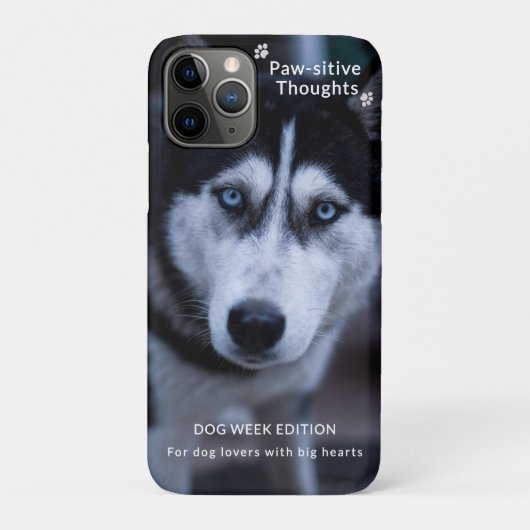 Custom Dog Week iPhone Case – Schattige en persoon (Achterkant)