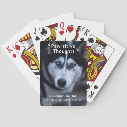 Custom Dog Week Klassieke Speelkaarten – Schattige (Achterkant)
