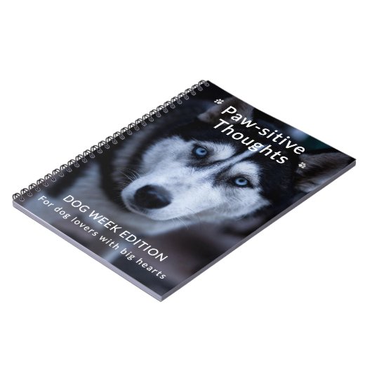 Custom Dog Week Notitieboek – Schattige &  (Linkerzijde)