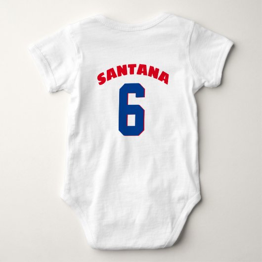Custom Dominicana World Baseball Classic Dominican Romper (Achterkant)