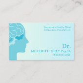 Custom Donker Blauwgroen Groen Bruin Artsen Fancy Visitekaartje (Voorkant)