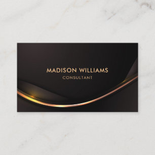 Custom Donkerbruin Zwart Goud Professional Visitekaartje