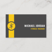 Custom donkergrijs zwart geel kunst en design visitekaartje (Voorkant)