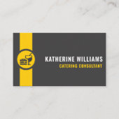 Custom Donkergrijs Zwart Geel Vervoer Visitekaartje (Voorkant)